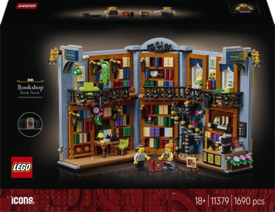 LEGO Icons Bokhandel 11379 Bokstøtte Byggesett 1690 Deler
