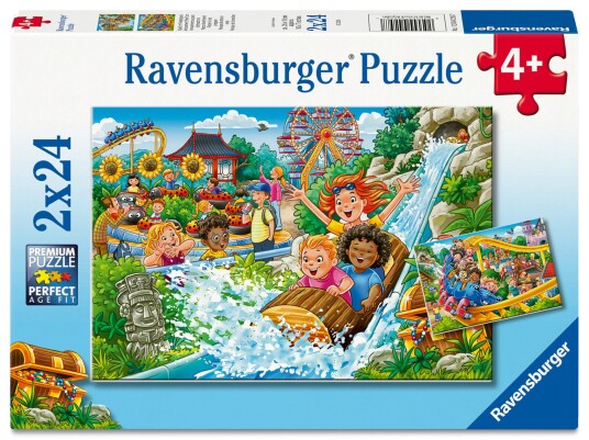 Ravensburger Puslespill 2x24 Fornøyelsespark Ravensburger Puslespill 2x24 Fornøyelsespark