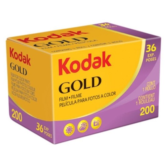 Kodak Gold 135-film 36 bilder med farge ISO 200 1-pk. Kodak Gold 135-film 36 bilder med farge ISO 200 1-pk.