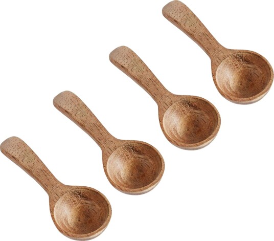 Muubs teak saltskje 4-stk. Natur