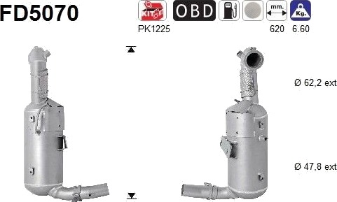 Partikkelfilter AS FD5070