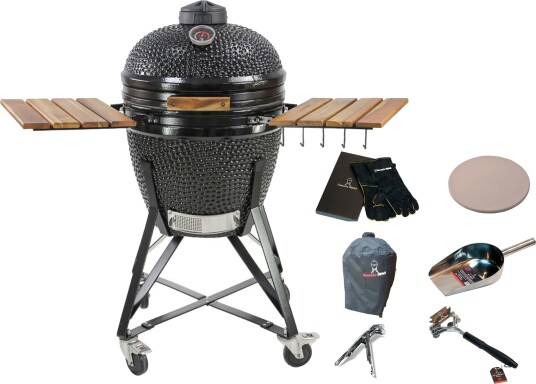 Kamado Sumo Midi Sort med tilbehørspakke