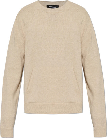 Dsquared2 Herre Strikkevarer Beige L, Dsquared2 Herre Strikkevarer Beige L,