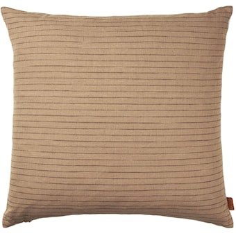 Ferm Living Brown Putetrekk Lines 50x50 cm