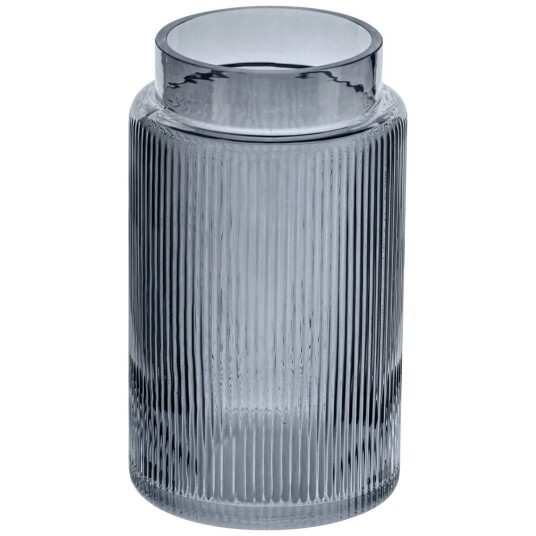 Vase Hiko; 15x25 cm (ØxH); Grå
