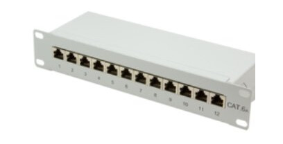 Logilink Np0052 Rj-45 Cat6a Grå Stål Rackmontering 1U