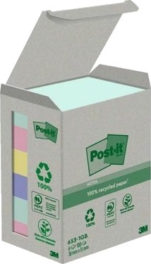 3M 7100259445 Rektangel Blå Grønn Rosa Gult Papir 100% Sgsch Pefc Coc 110078 38 Mm