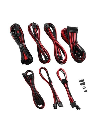 CableMod C-Series Pro ModMesh 12VHPWR Cable Kit for Corsair RM RMi RMx (Black Label) - Black and Red