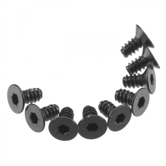 Axial AXA463 Hex Socket Tap Flat Head M3x6mm Black 10