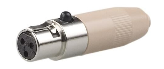 JTS plugg for JTS myggmikrofon TA3F for AKG m.fl. JTS plugg for JTS myggmikrofon TA3F for AKG m.fl.