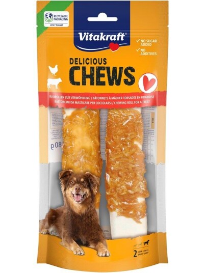 Vitakraft Chews Deli Rolls Chicken Xl 2Pcs.Dog