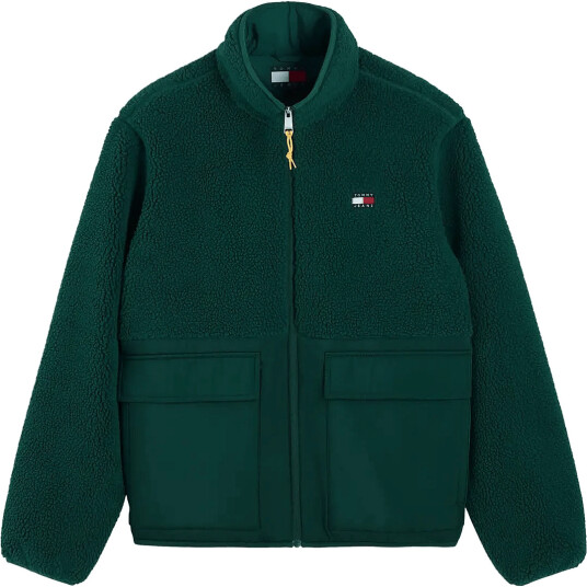 Tommy Jeans Tjm Essential Mix Teddy Jacket Green XS
