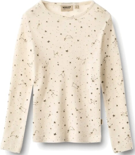 Wheat Wool T Shirt L/S Alfie EGGSHELL STARS 104