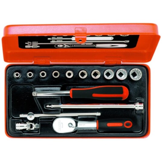Bahco A6716DZ Pipenøkkelsett 1/4", 15 deler, tommer, Håndverktøy Bahco A6716DZ Pipenøkkelsett 1/4", 15 deler, tommer, Håndverktøy