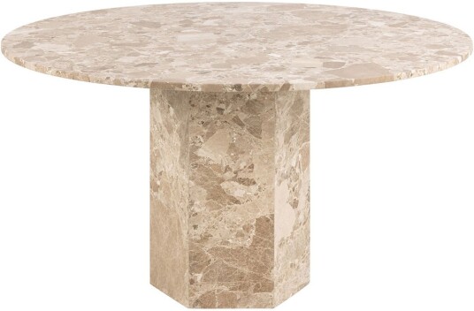 Naxos spisebord 130x130cm brun.