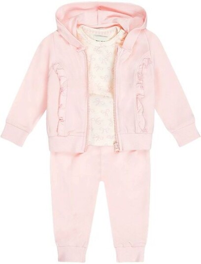 Dirkje 3 piece joggedress sett til småbarn Soft Pink 116