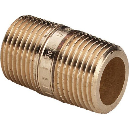 5 stk 1/2" x 110 mm Nippelrør Røde varer Silisium Bronse
