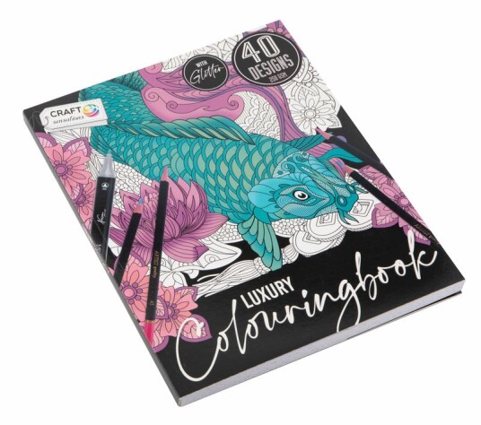 Craft Sensations Colouring Book w. Glitter CR1140