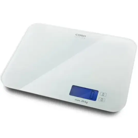 Caso L20 kjøkkenvekt 20 kg | Digital vekt med glassplate