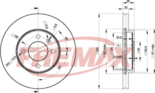 Bremseskive FREMAX BD-3790