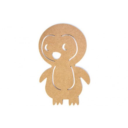 Craft Line MDF-figur av pingvin 27x17x0,3 cm 1 stk Craft Line MDF-figur av pingvin 27x17x0,3 cm 1 stk