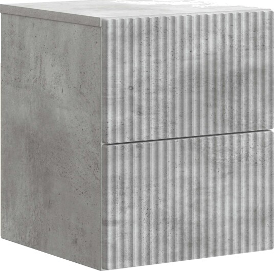  Vegghengt Nattbord Betonggrå 33 x 34,5 x 40 cm Konstruert tre