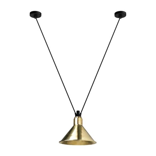 Lampe Gras N323 L Conic Taklampe Sort/ Messing Lampe Gras N323 L Conic Taklampe Sort/ Messing