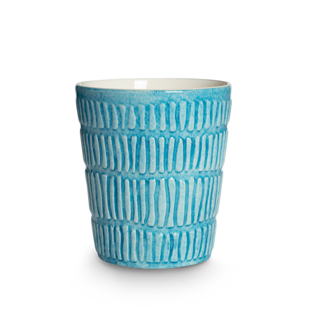 Stripes Kopp 30 cl 10 x 8 cm Turkis