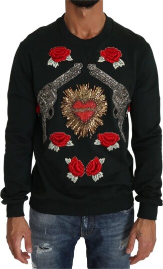 Dolce & Gabbana Herre Gensere & Hettegensere Grønn XS, Dolce & Gabbana Herre Gensere & Hettegensere Grønn XS,