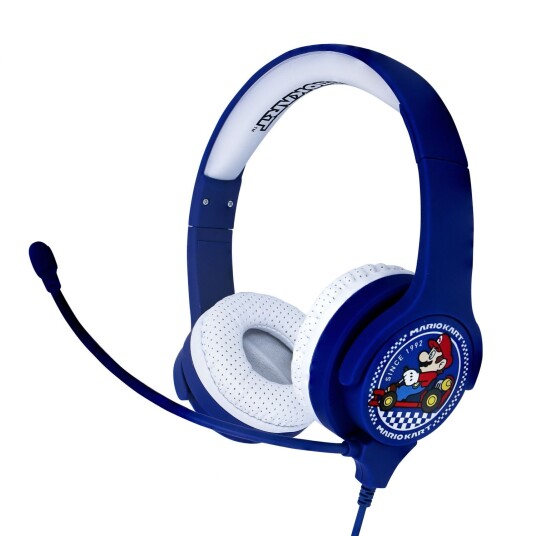 Super Mario Barnehodesett 3+ År Med Avtakbar Mikrofon Maks. 85dB / 94dB MarioKart Blå Super Mario Barnehodesett 3+ År Med Avtakbar Mikrofon Maks. 85dB / 94dB MarioKart Blå