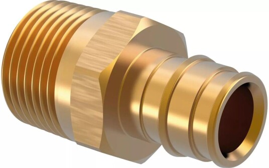 Uponor Q&E Rett Nippel utvendig 20-3/4", uten Q&E-ring