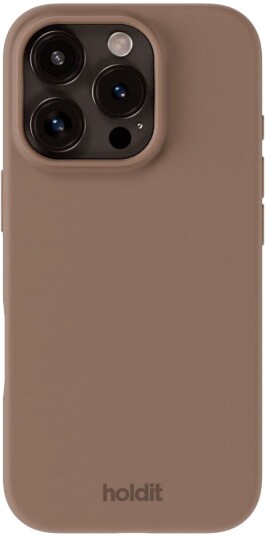 Holdit Silikondeksel til iPhone 16 Pro - Mocha Brown
