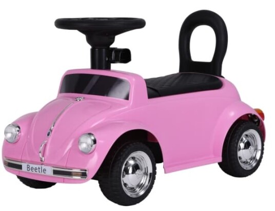 VW Beetle Classic Gåbil m/lædersæde Pink VW Beetle Classic Gåbil m/lædersæde Pink