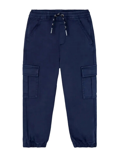 Boboli Stretch Twill Trousers Navy 92