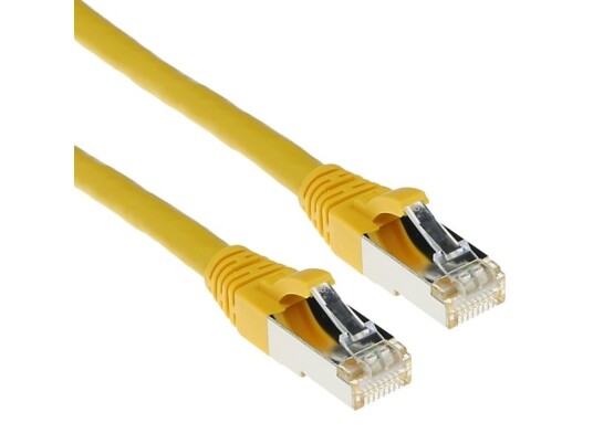 Act Yellow 10 Meter Sftp Cat6a Patch Cable Snagless With Rj45 Connectors. Cat6a S/Ftp Snagless Yl 10.00M (Fb6810)