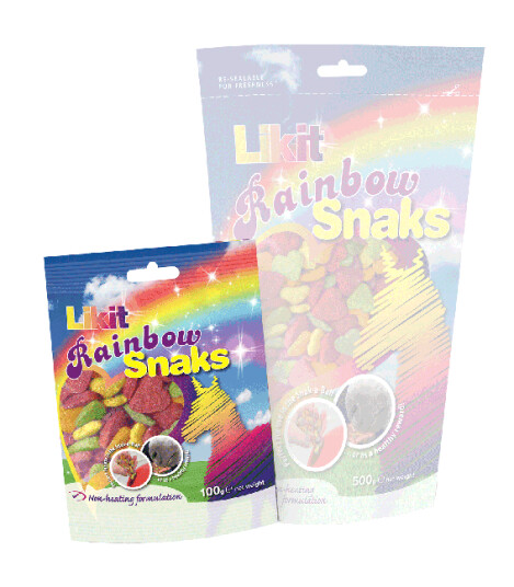 Waldhausen LIKIT Snaks Hestegodteri 100 g - Rainbow Waldhausen LIKIT Snaks Hestegodteri 100 g - Rainbow