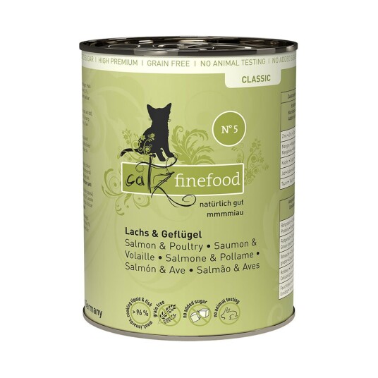 Catz Finefood Bokser 6 X 400 G Laks & Fjærkre