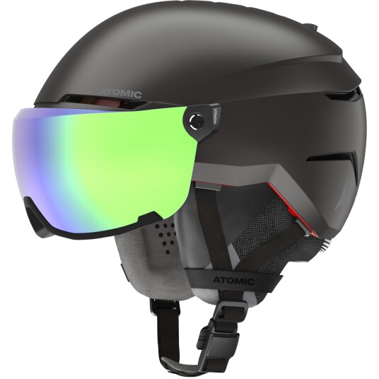 Atomic Savor Amid Visor HD Skihjelm med Visir Black 55-59cm