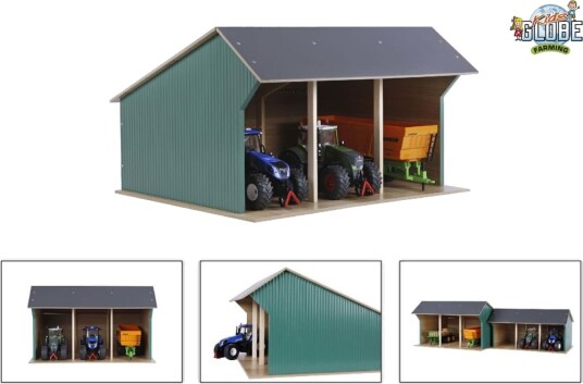 Kids Globe Traktorskur stor 1:32 tre 610193
