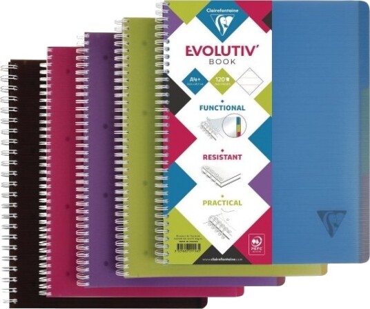 Notesbog Clairefontaine Linicolor Evolutiv A4 Linjeret Notesbog Clairefontaine Linicolor Evolutiv A4 Linjeret
