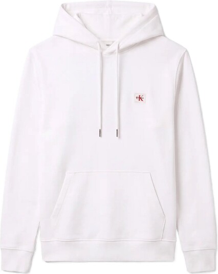 Calvin Klein Jeans Cl Ls 350Terry Wvn Lbl Hoodie White L