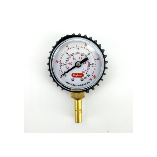 Manometer for 8mm hurtigkobling 0-15 psi DuoTight kompatibel 8mm (5/16")