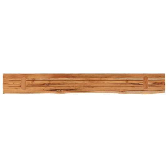 Vegghylle 180x20x2,5 cm rektangulær heltre akasie naturlig kant 8721012089600