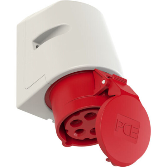 PC Electric Stikkontakt Utvendig Skrå 16A 3Pol+N+J 400V 6H IP44 - 1578117 PC Electric Stikkontakt Utvendig Skrå 16A 3Pol+N+J 400V 6H IP44 - 1578117