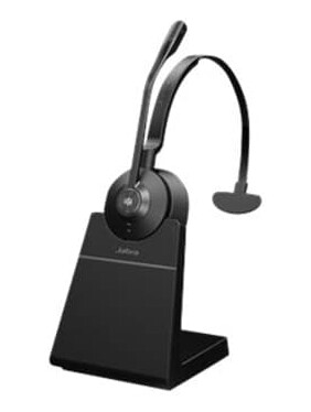 Jabra Engage 55 Ms With Stand Hodesett Microsoft Teams Mono Svart Jabra Engage 55 Ms With Stand Hodesett Microsoft Teams Mono Svart