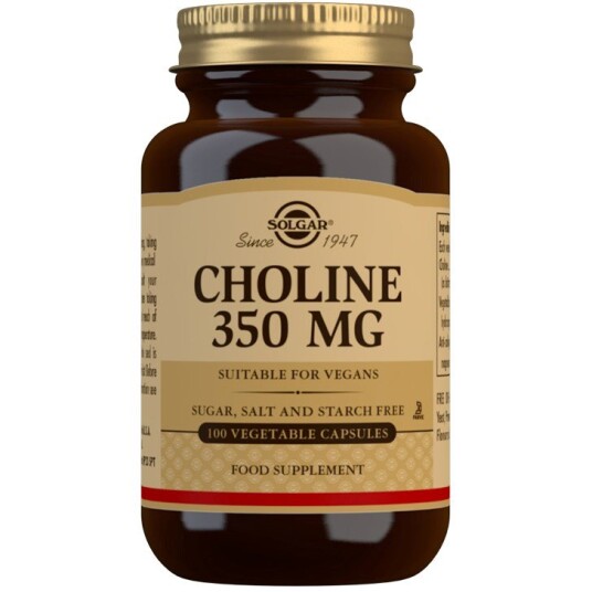 Solgar Choline 350 mg Vegetable Capsules 100 stk