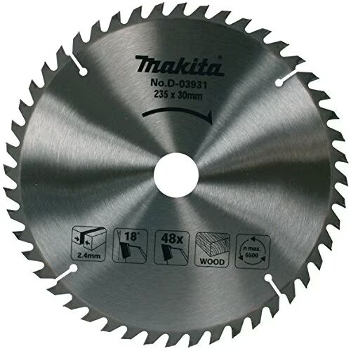 Sagblad for tre Makita; 165x2x20,0 mm; Z10; 20°