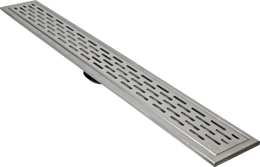 ACO 985 mm renneavløpsarmatur med langhullsrist frittstående stainless steel ACO 985 mm renneavløpsarmatur med langhullsrist frittstående stainless steel
