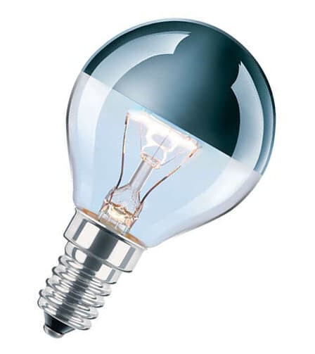 Osram DEKOLUX 25W E14 sølv topp