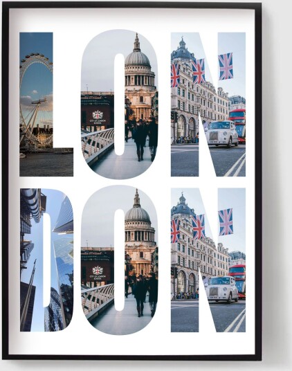Plakat London bylandskap